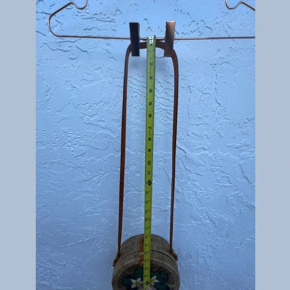 Pink Haley Rattan and Leather Strap Handmade with Love Bodybag Multicolor - Picture 16 of 16